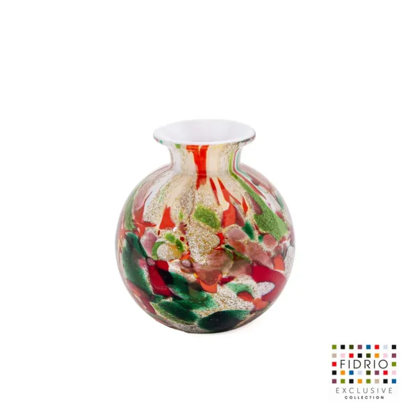 BOLVASE WITH NECK H19 MIXED COLOURS