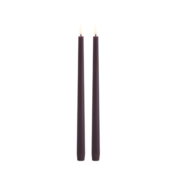Uyuni LED dinerkaars, Plum, Glad, 2 stuks
