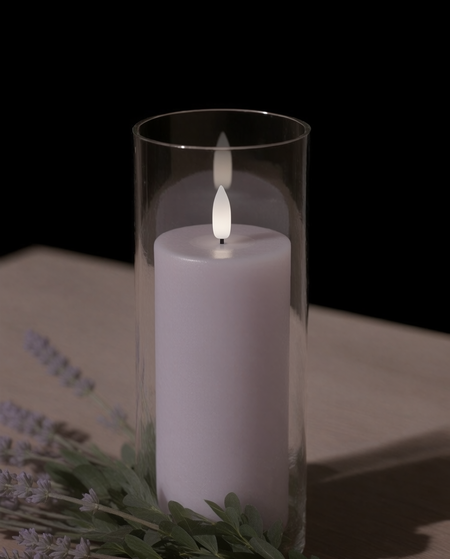 UYUNI LED CANDLE Light lavender