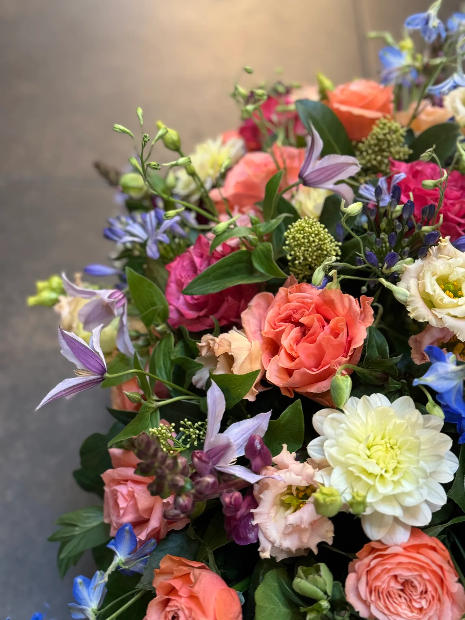 Boeket uit de bloemenzaak